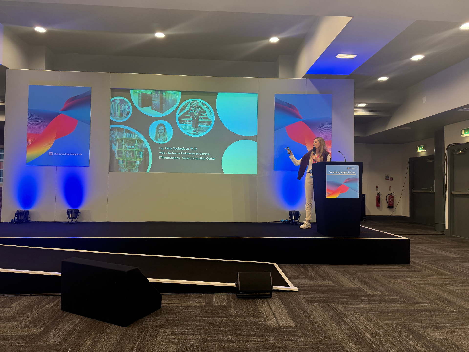 Petra přednáší na Computing Insight UK 2025